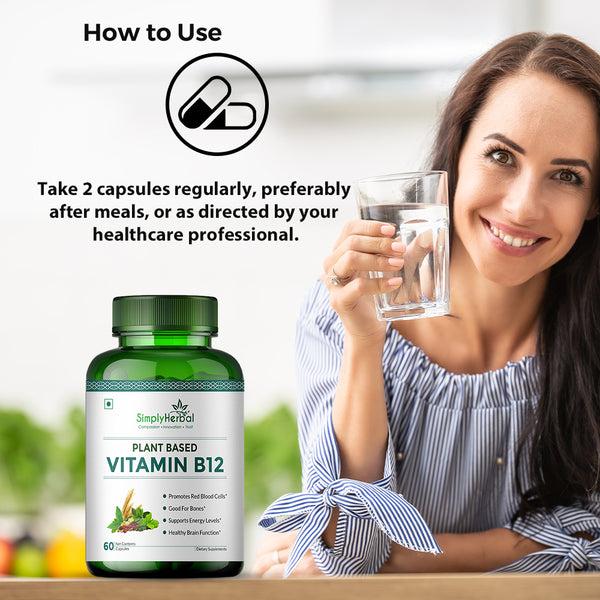 Simply Herbal Simply Herbal Vitamin B12 Capsules – 60 Capsules For Energy