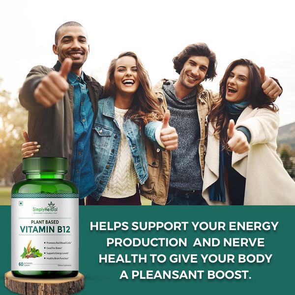 Simply Herbal Simply Herbal Vitamin B12 Capsules – 60 Capsules For Energy