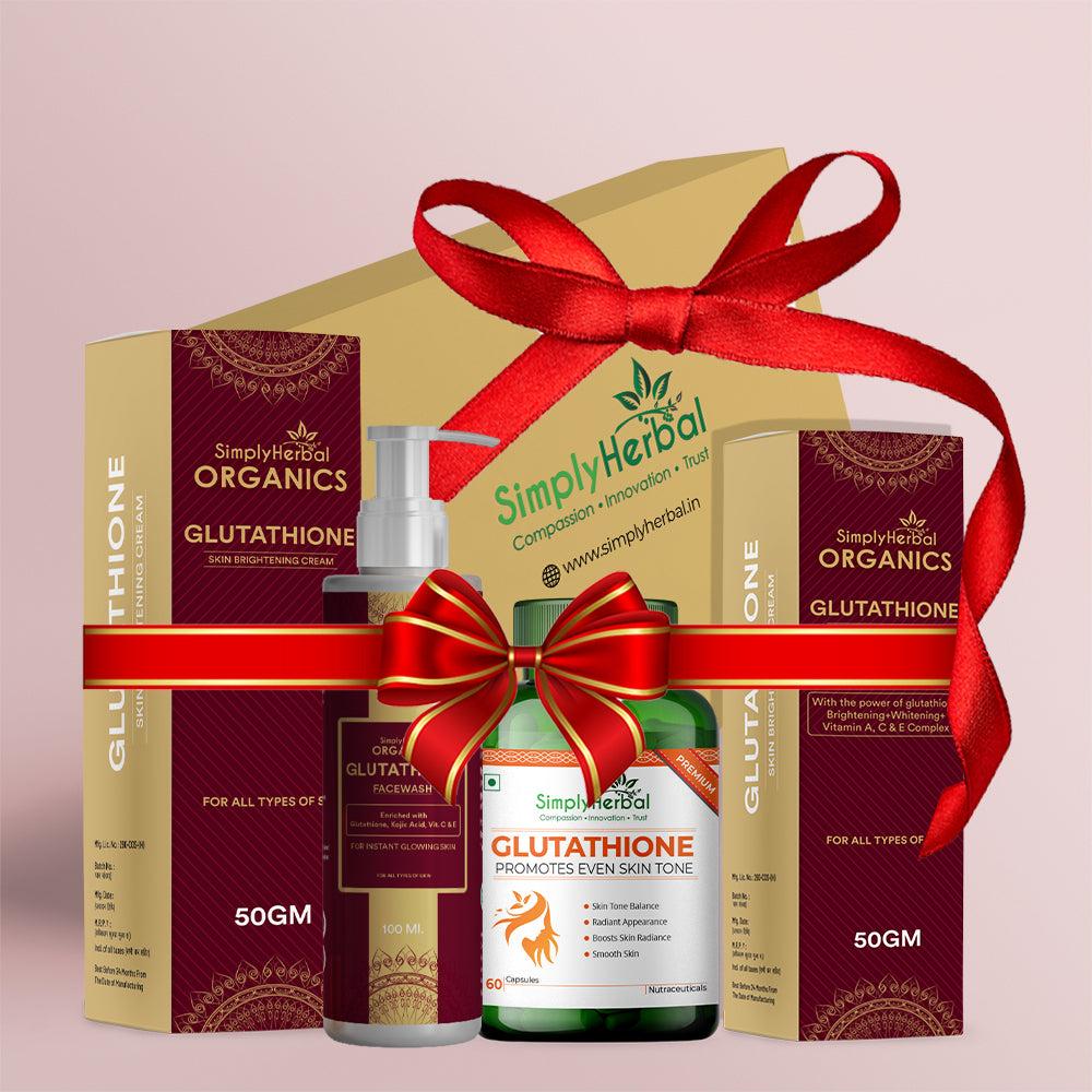 simply herbal SimplyHerbal Glutathione Skin Lightening/Brightening Combo Pack ( Cream + Capsules + Facewash) (3 Items In Set)