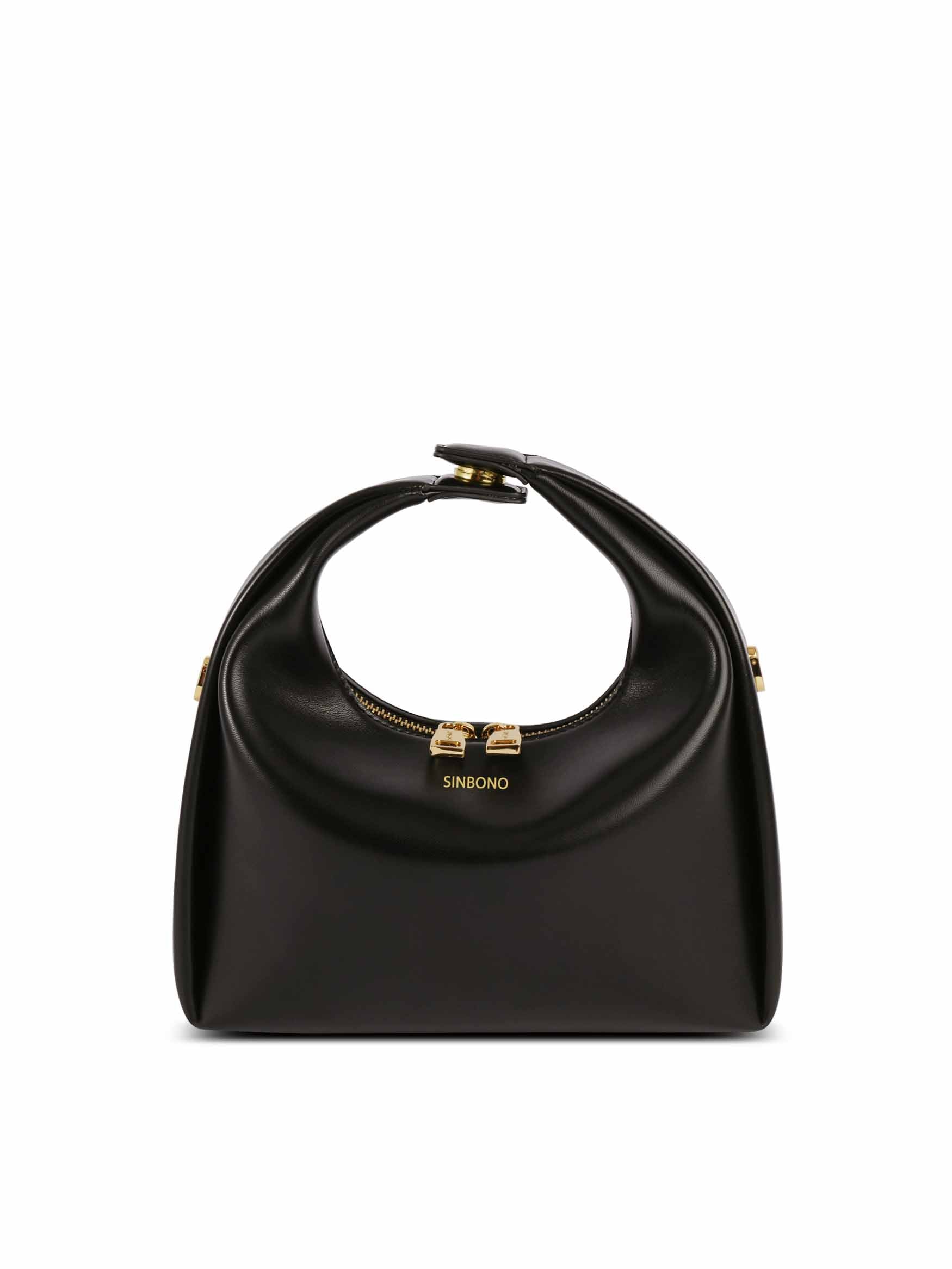 sinbono Medium Vienna Top Handle Crossbody Bag - Black