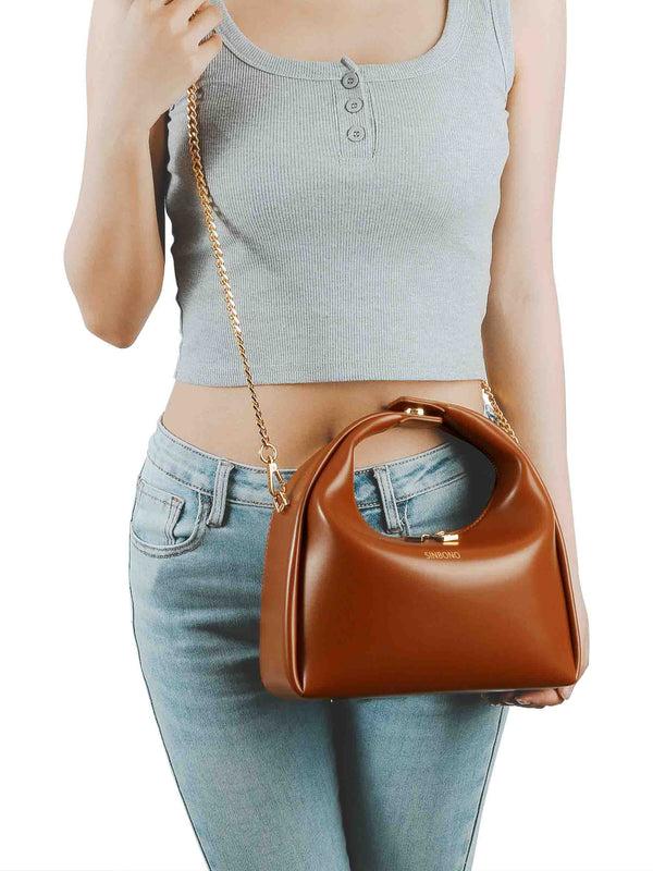 Sinbono Medium Vienna Top Handle Crossbody Bag - Brown