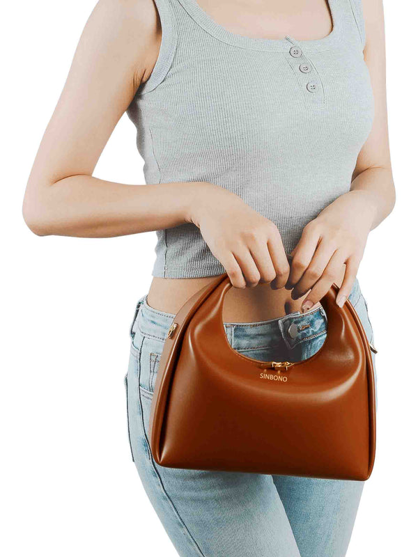 Sinbono Medium Vienna Top Handle Crossbody Bag - Brown