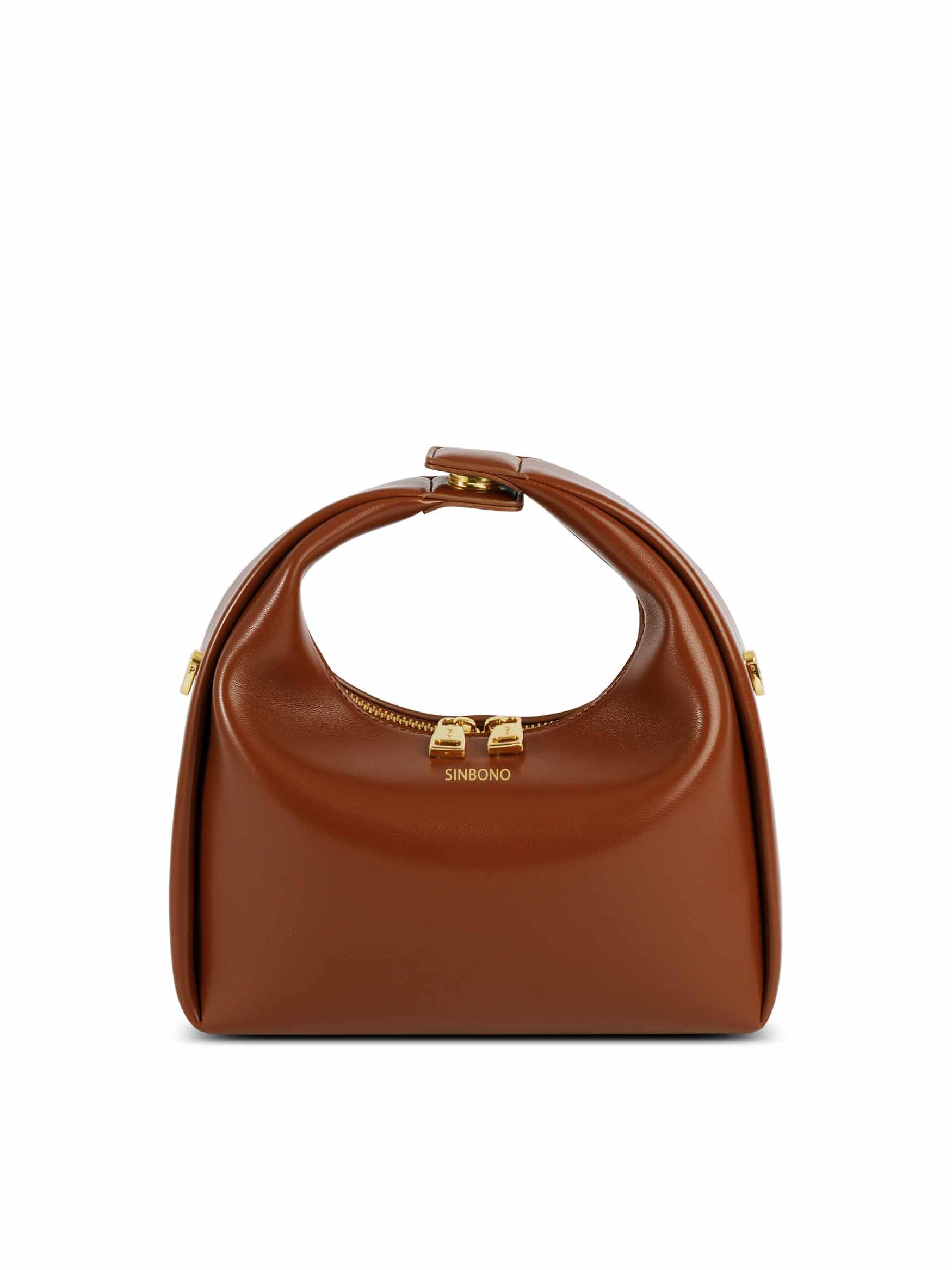 sinbono Medium Vienna Top Handle Crossbody Bag - Brown