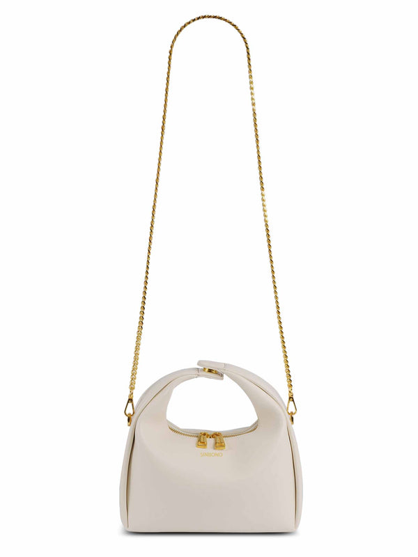 Sinbono Medium Vienna Top Handle Crossbody Bag - Ivory