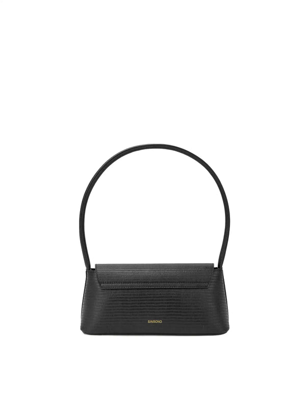 Sinbono Allegra Shoulder Bag - Black Lizard