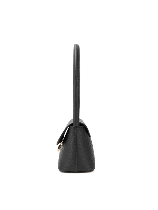 Sinbono Allegra Shoulder Bag - Black Lizard
