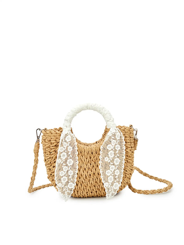 Sinbono Fallon Top Handle Crossbody Bag - Beige