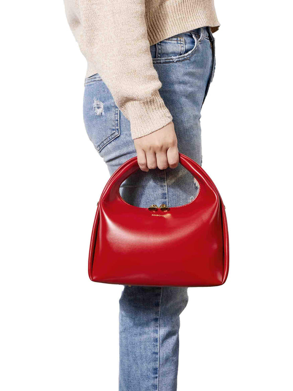 Sinbono Medium Vienna Top Handle Crossbody Bag - Red