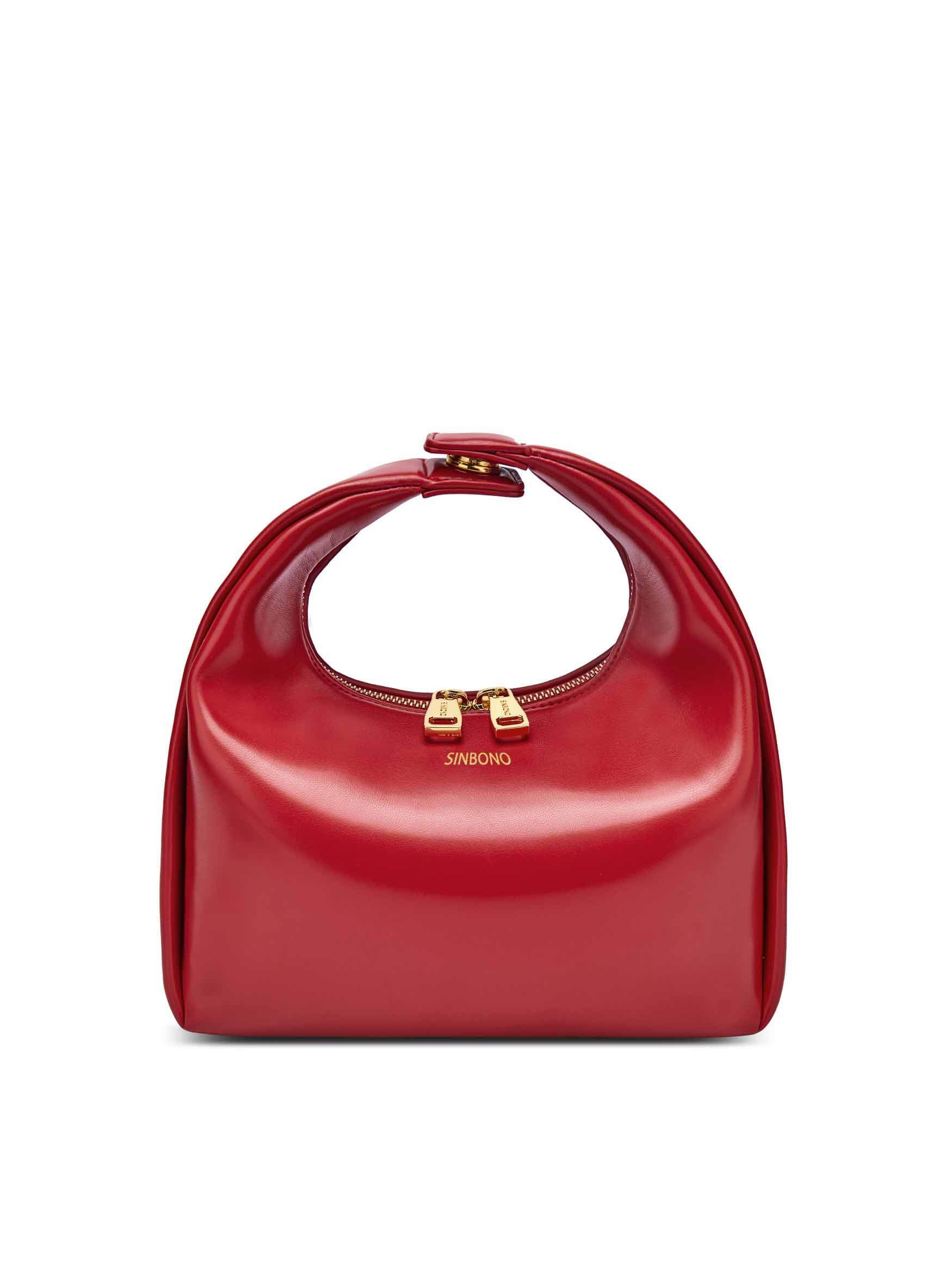 sinbono Medium Vienna Top Handle Crossbody Bag - Red