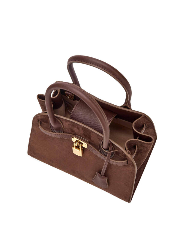 Sinbono Ramona Top Handle Crossbody Bag - Dark Brown
