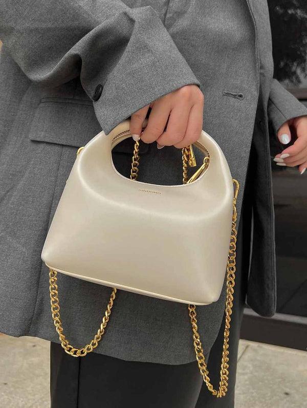 Sinbono Vienna Top Handle Crossbody Bag - Ivory