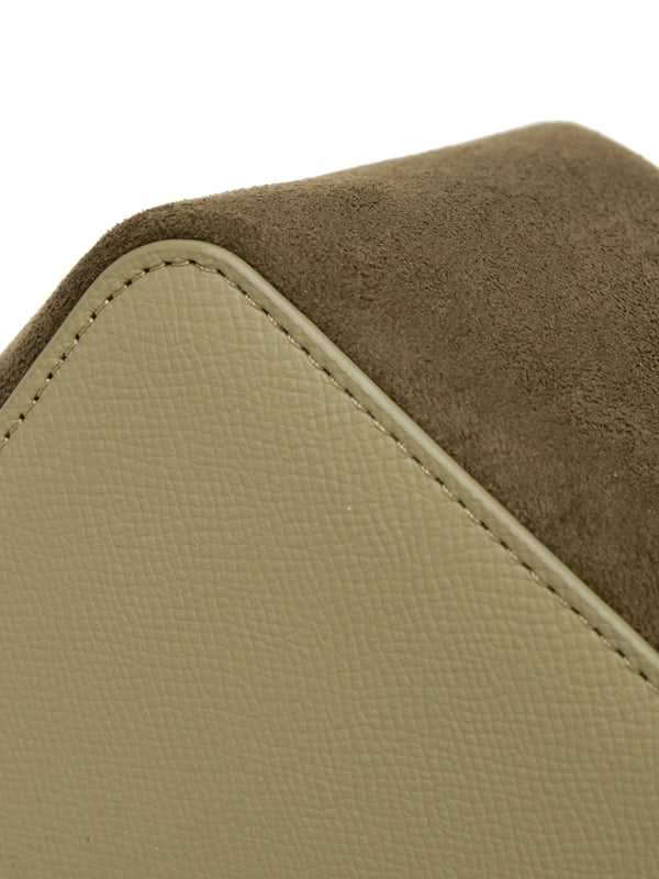 Sinbono Vienna Top Handle Crossbody Bag（2.0）- Dark Green Fake Suede