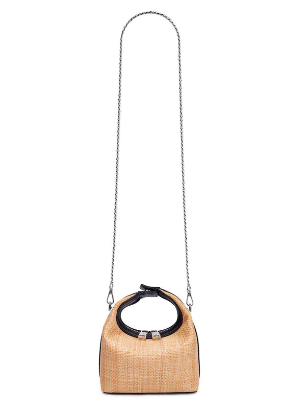 Sinbono Vienna Top Handle Crossbody Bag - Black&Straw