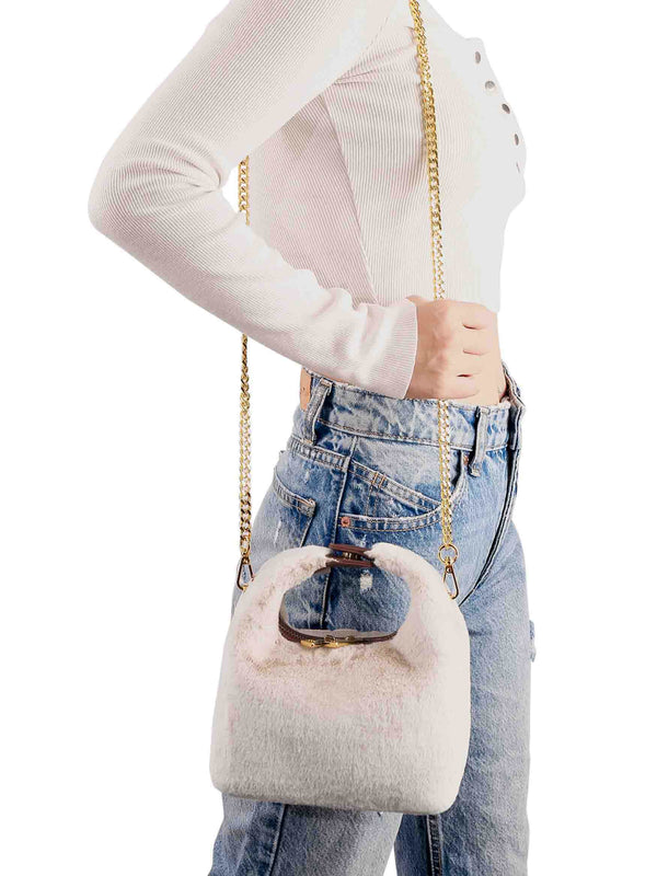 Sinbono Vienna Top Handle Crossbody Bag- Light Beige