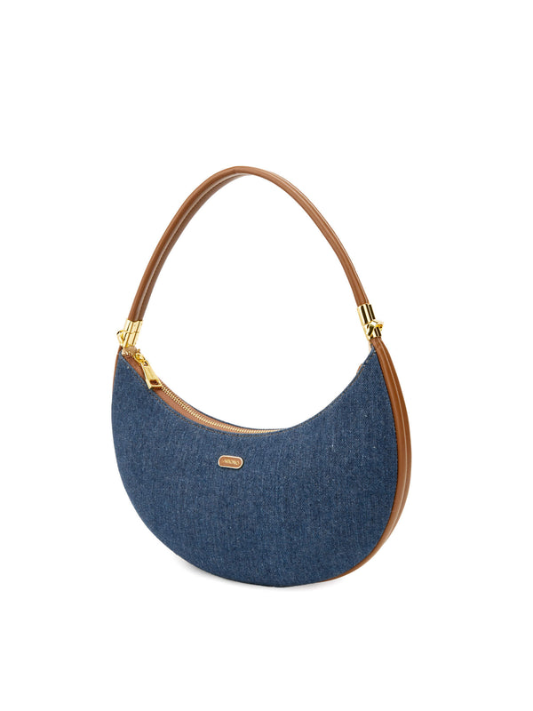 Sinbono Zoey Shoulder Crossbody Bag - Dark Blue&Brown