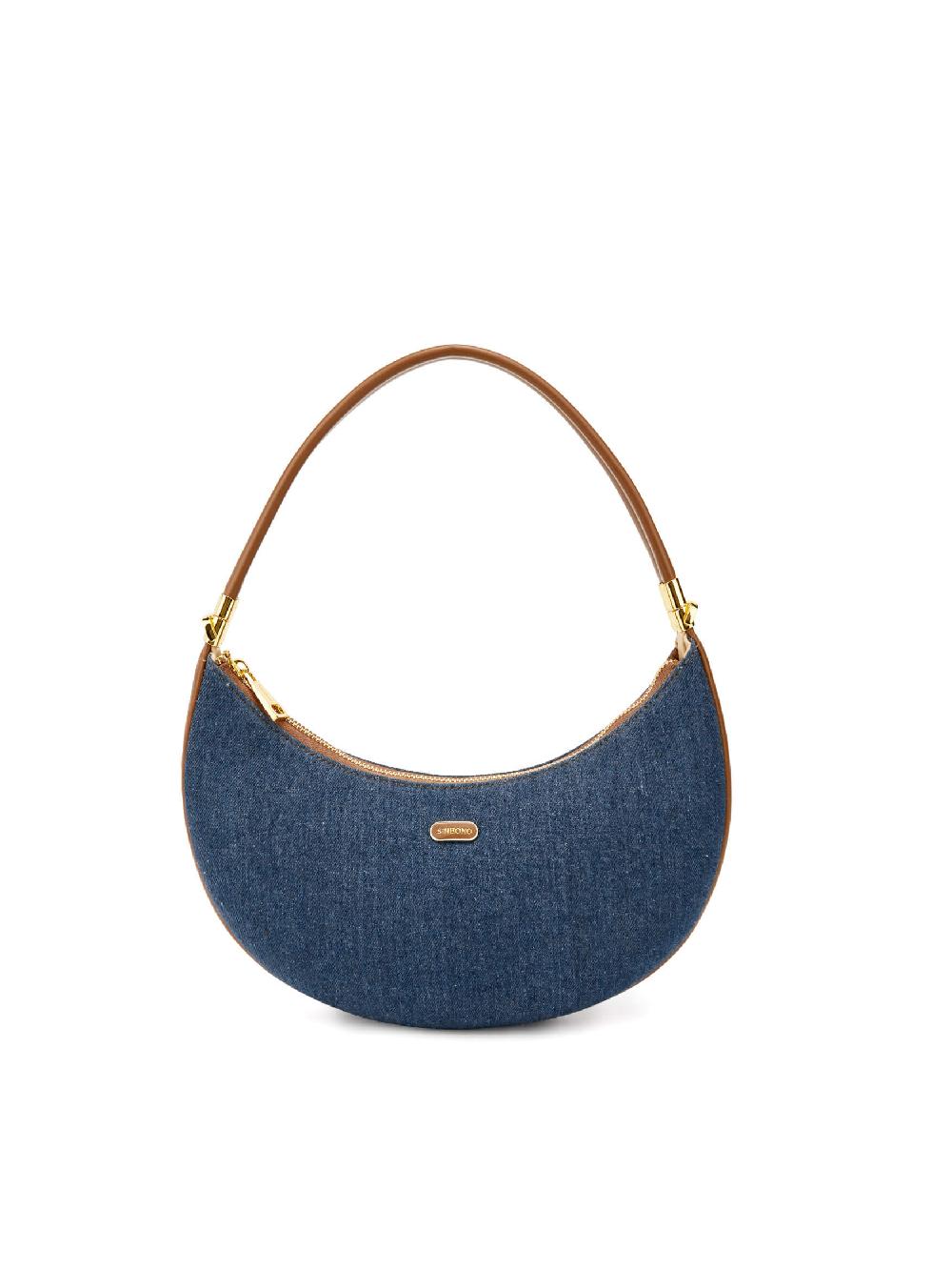 sinbono Zoey Shoulder Crossbody Bag - Dark Blue&Brown