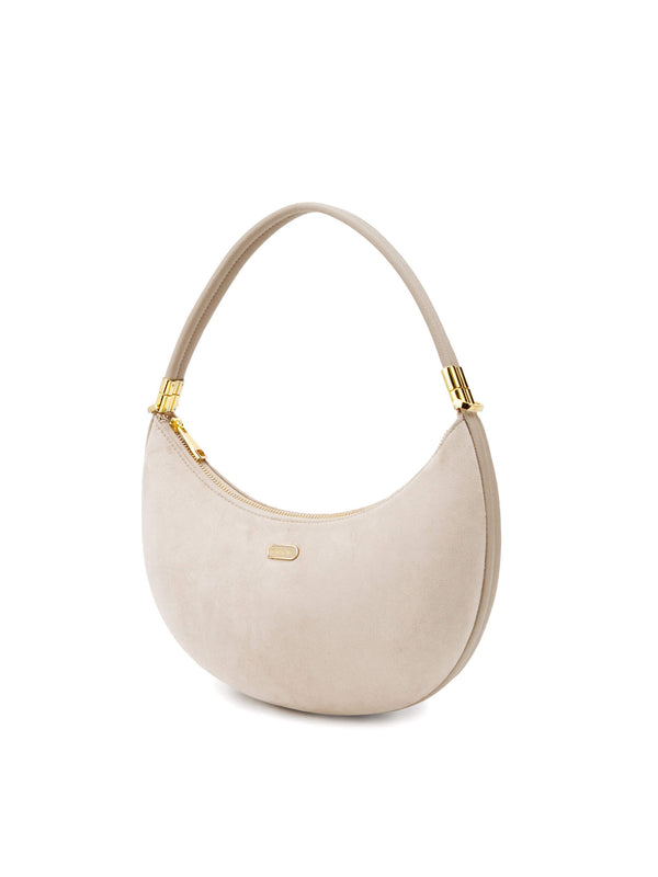 Sinbono Zoey Shoulder Crossbody Bag - Ivory Fake Suede
