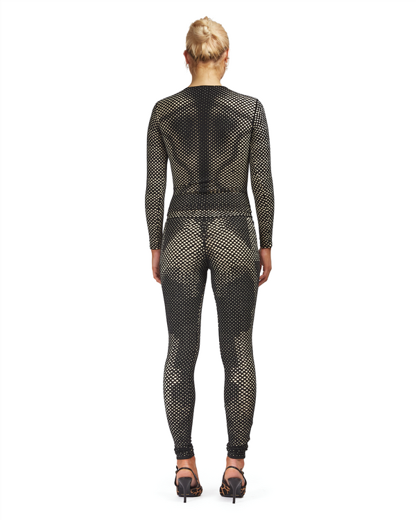 Sinead Gorey Laser-Cut Body Enhancing Double Layer Leggings
