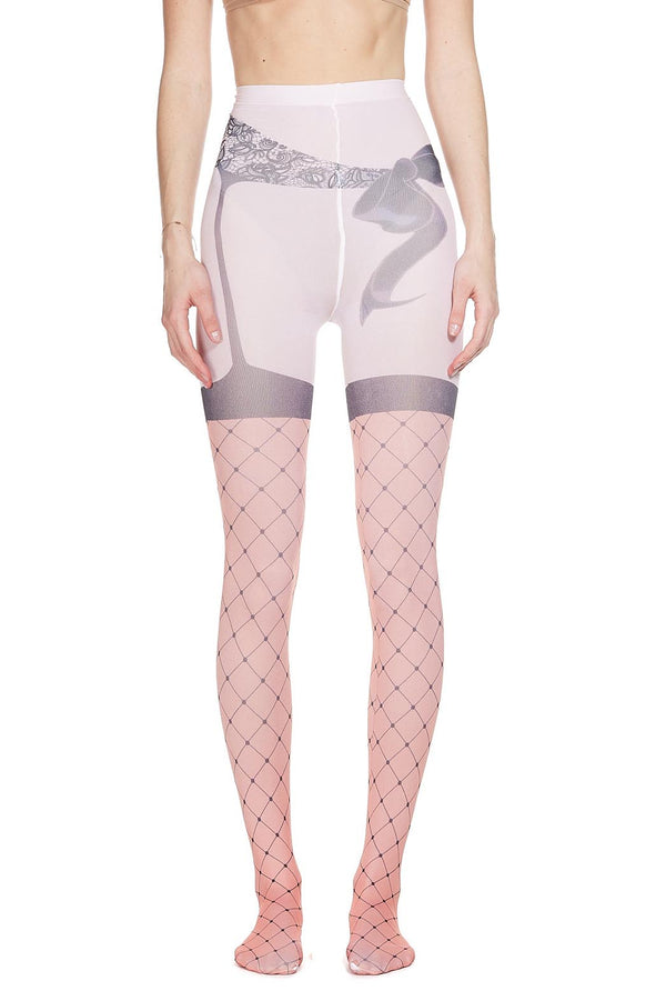 Sinead Gorey Bow Suspender Tights
