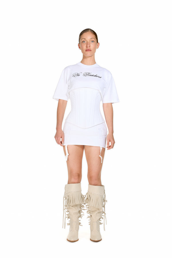 Sinead Gorey Corset Suspender Mini-Skirt