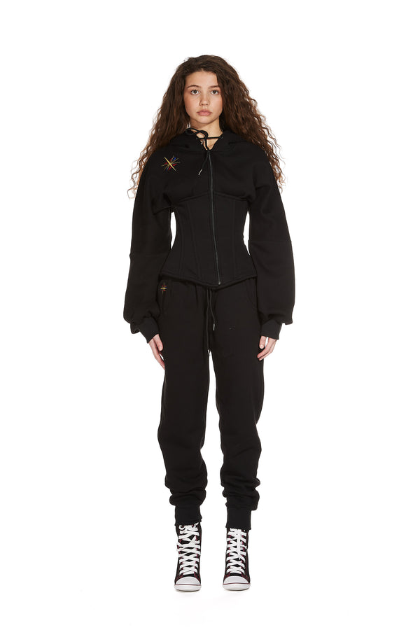 Sinead Gorey Cotton Jersey Corset Joggers
