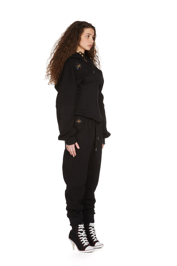 Sinead Gorey Cotton Jersey Corset Joggers