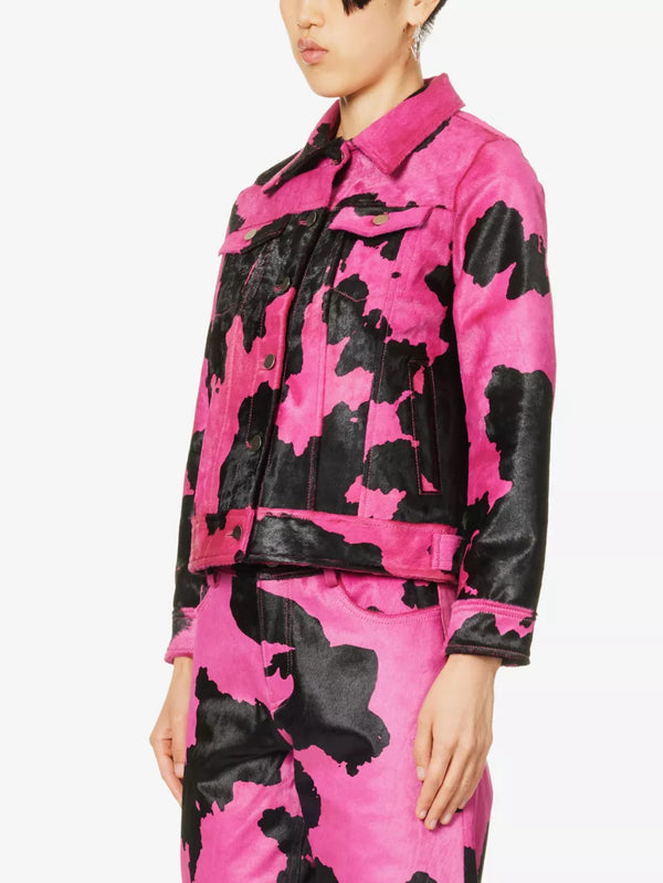 Sinead Gorey Cow-Hide Button Up Jacket