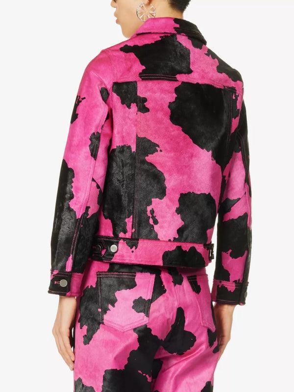 Sinead Gorey Cow-Hide Button Up Jacket