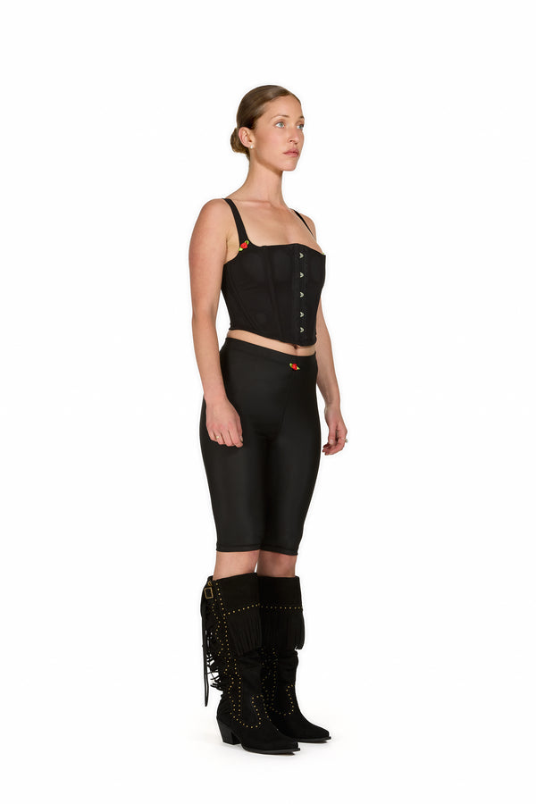 Sinead Gorey English Rose-Trim Lycra Boned Corset