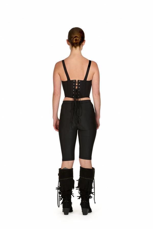 Sinead Gorey English Rose-Trim Lycra Boned Corset