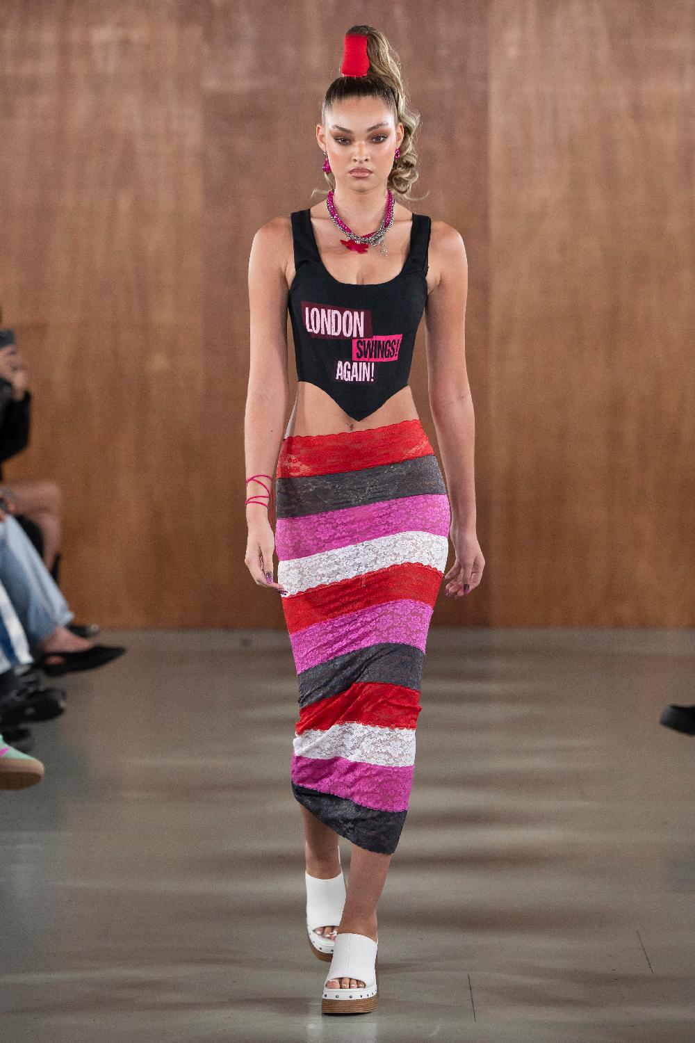 sinead gorey Lace Bandage Boobtube Skirt