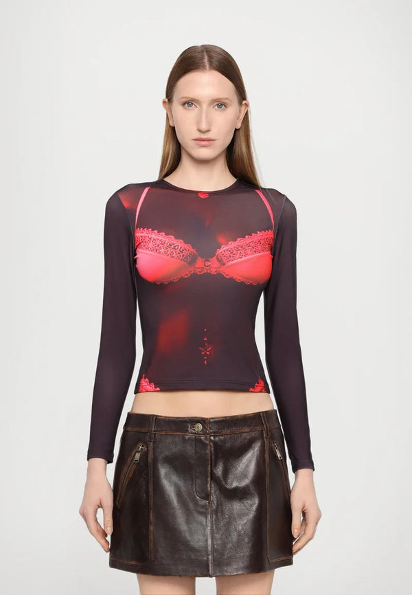 Sinead Gorey Lingerie Printed Curve Enhancing Top