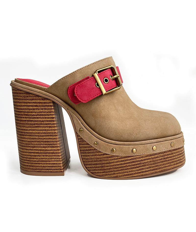 sinead gorey Platform Buckle Clogs