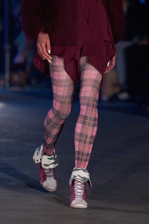 Sinead Gorey Tartan Printed Tights
