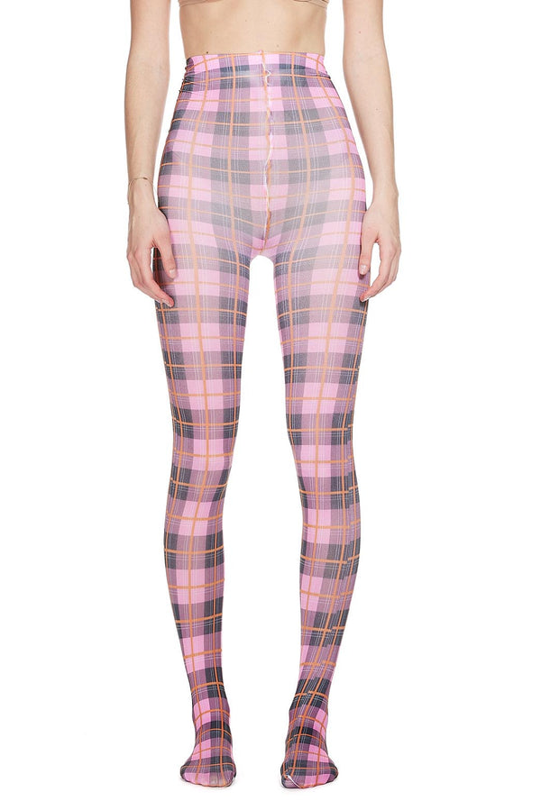 Sinead Gorey Tartan Printed Tights