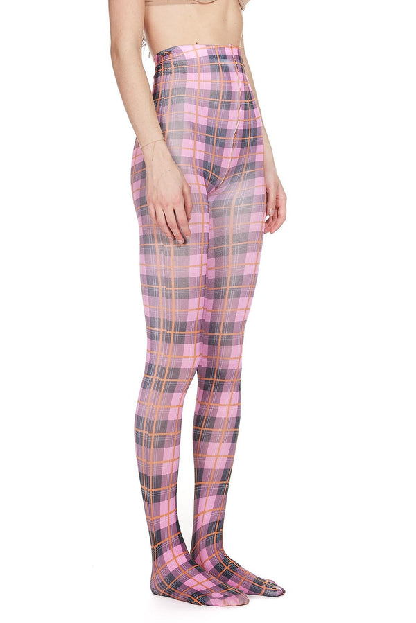 Sinead Gorey Tartan Printed Tights