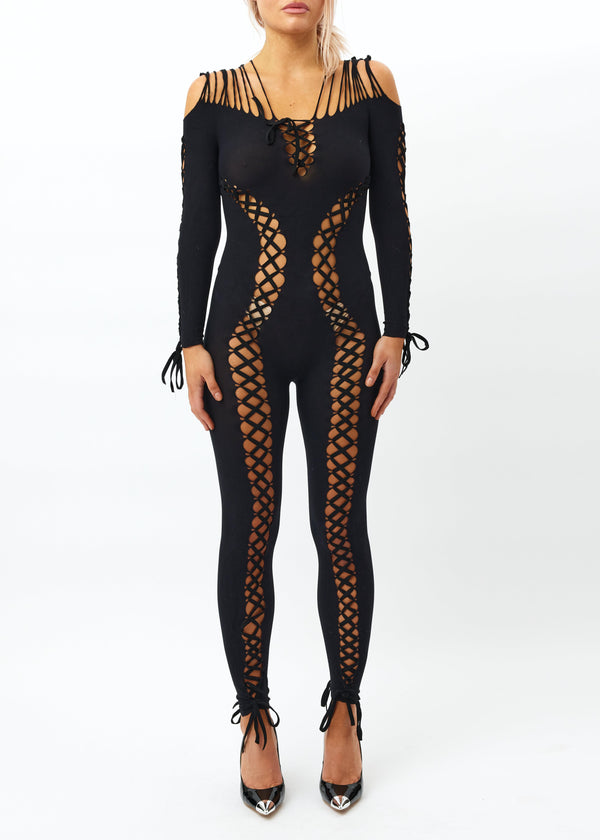 Sinead Gorey Tie-Up Seamless Jumpsuit