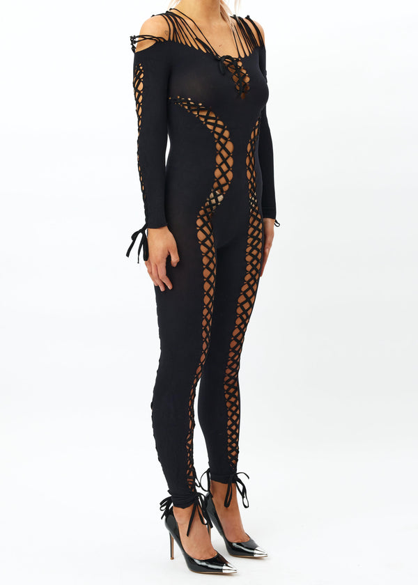 Sinead Gorey Tie-Up Seamless Jumpsuit