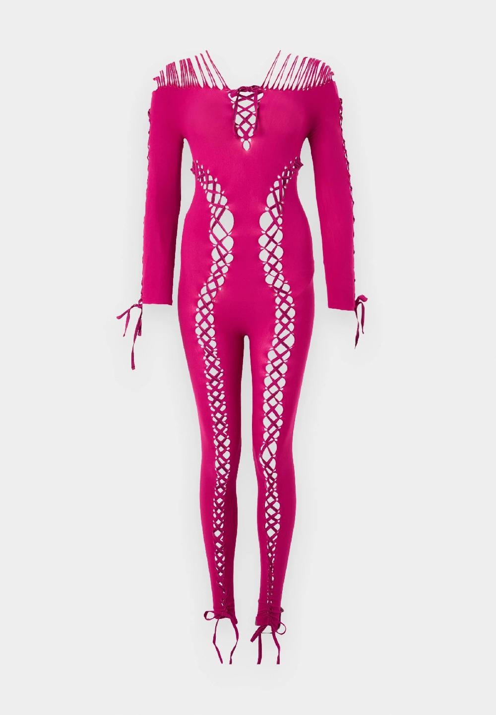 sinead gorey Tie-Up Seamless Jumpsuit