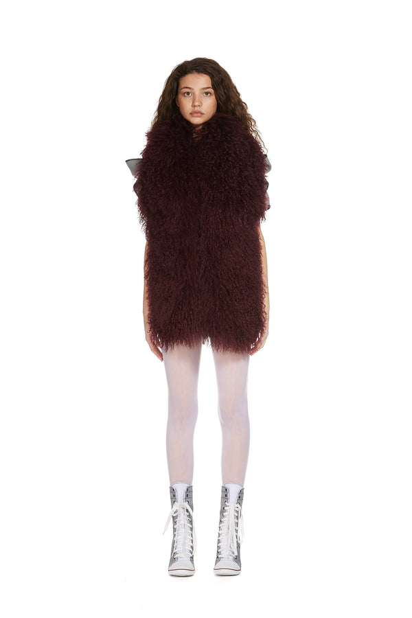 Sinead Gorey XL Mongolian Fur Scarf