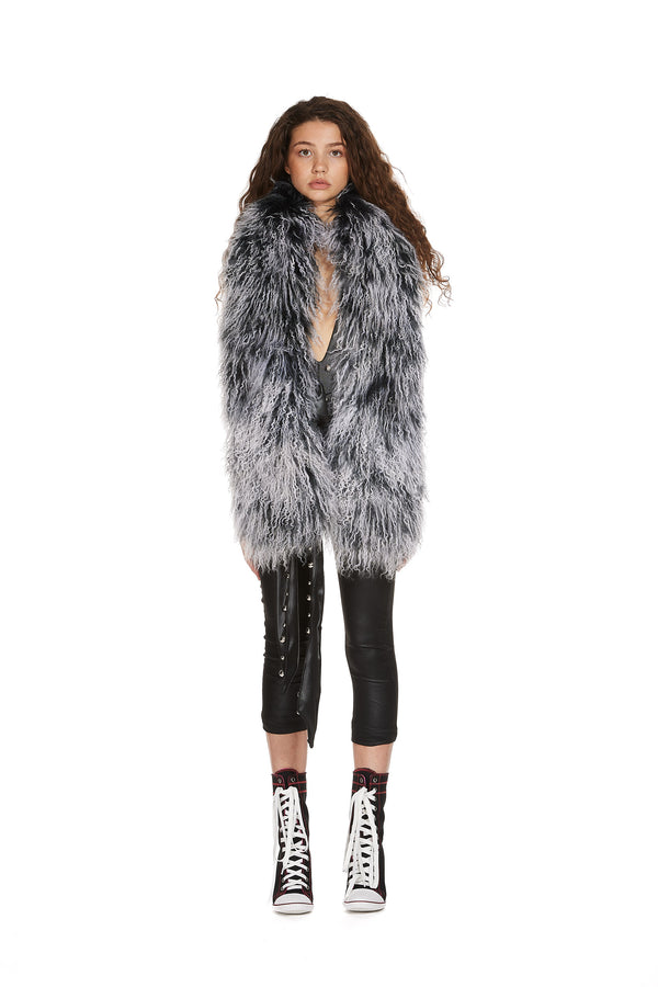 Sinead Gorey XL Mongolian Fur Scarf