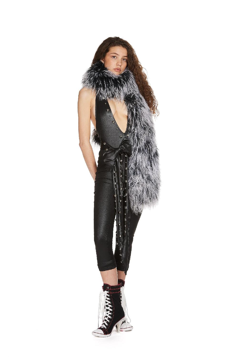 sinead gorey XL Mongolian Fur Scarf