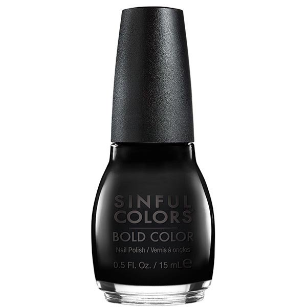 sinful colors BLACK ON BLACK SinfulColors Nail Polish