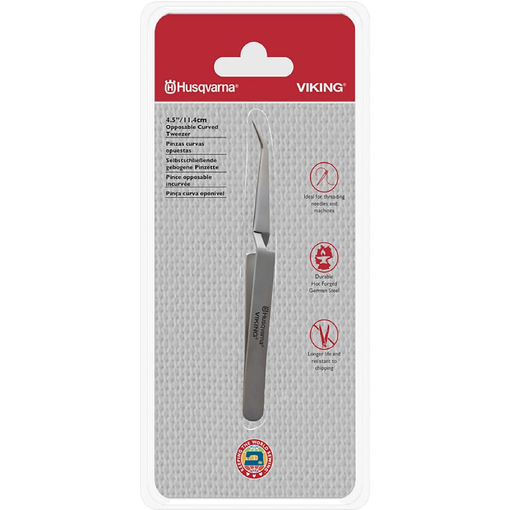 Singer HUSQVARNA® VIKING® 4.5in/11.4cm Opposable Curved Tweezer
