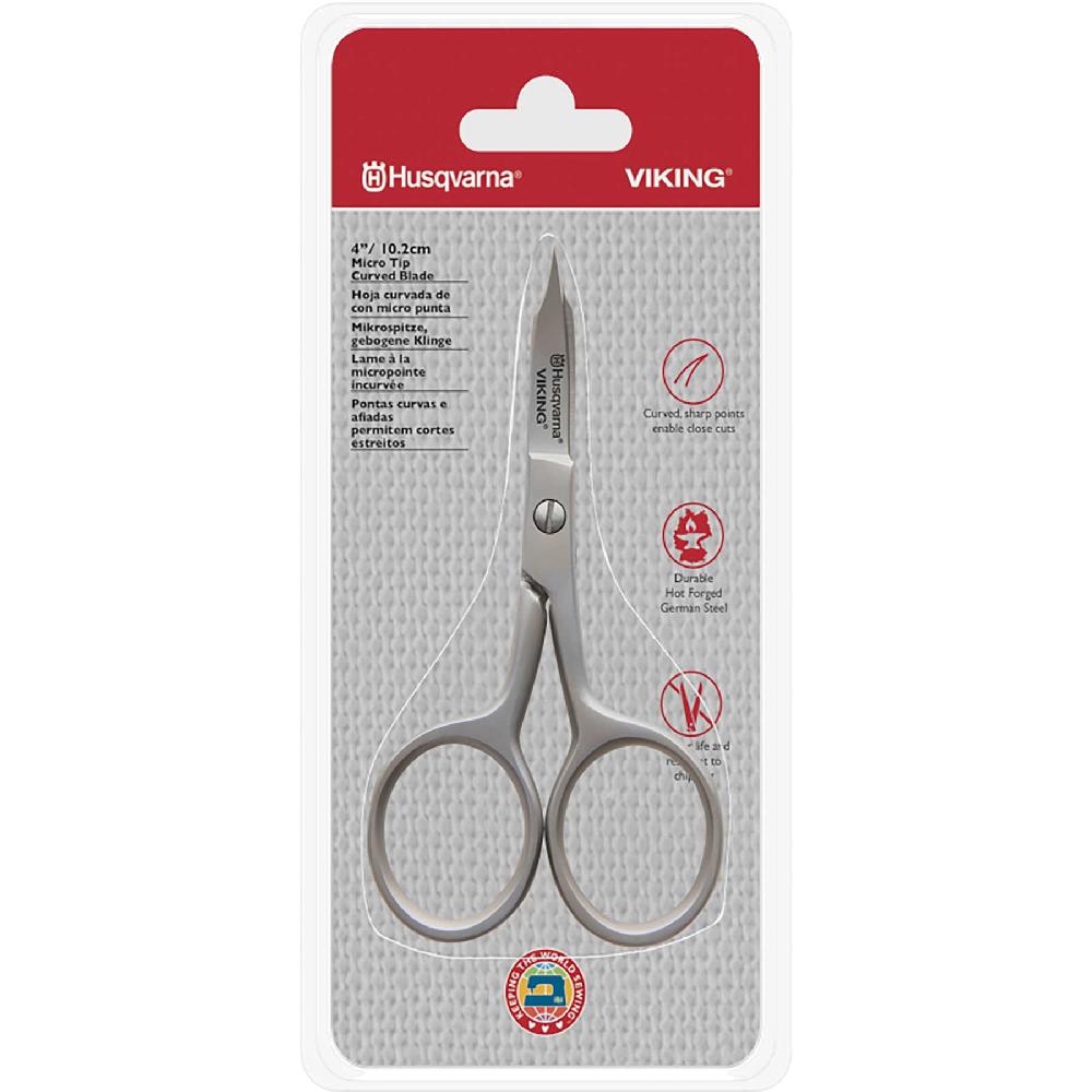 Singer HUSQVARNA® VIKING® 4in/10.2cm Micro Tip Curved Blade Scissor