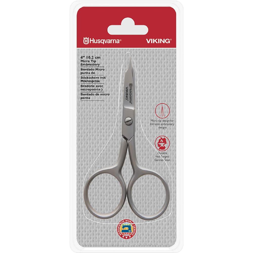 Singer HUSQVARNA® VIKING® 4in/10.2cm Micro Tip Straight Blade Scissor