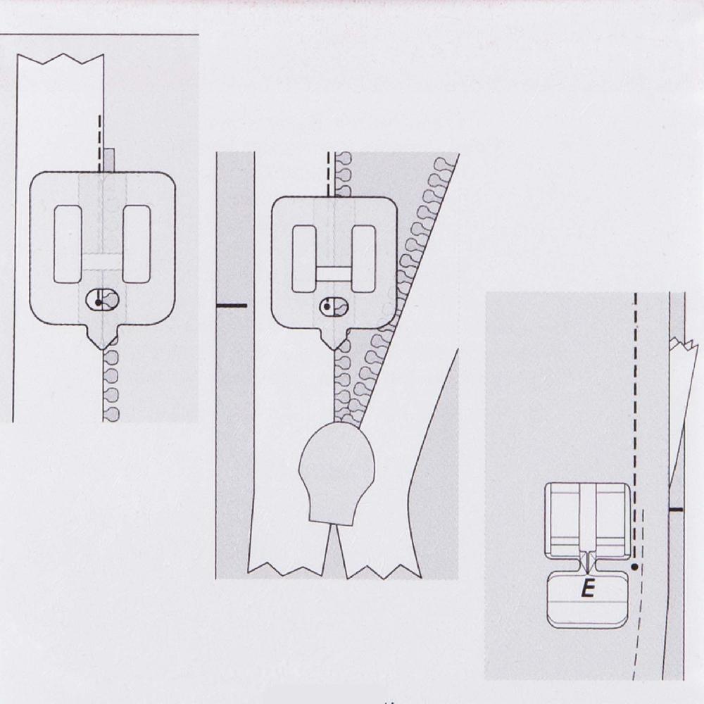 Singer HUSQVARNA® VIKING® Clear Invisible Zipper Foot