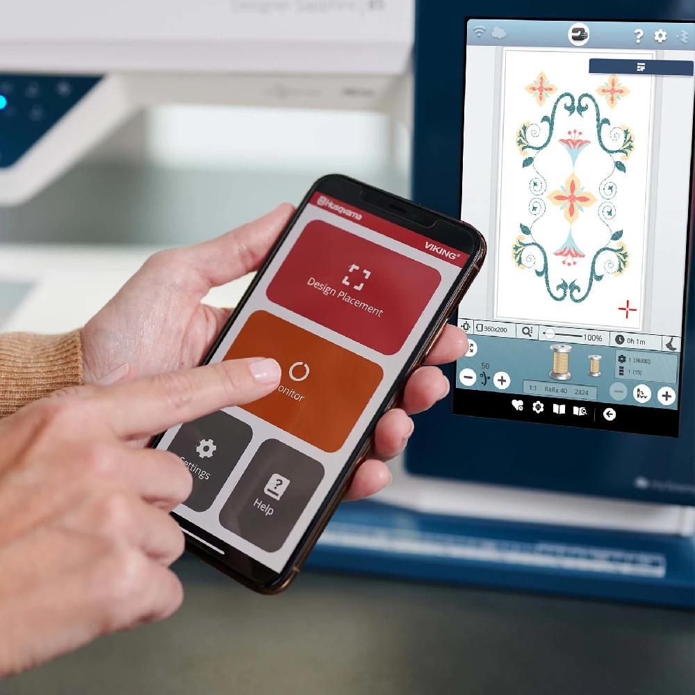 Singer HUSQVARNA® VIKING® DESIGNER SAPPHIRE™ 85 Sewing & Embroidery Machine