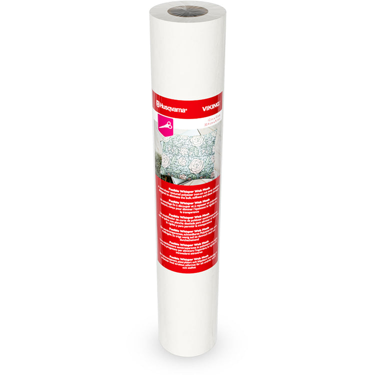 singer HUSQVARNA® VIKING® Fusible Whisper Web Mesh Stabilizer 12 Inches x 10 Yards