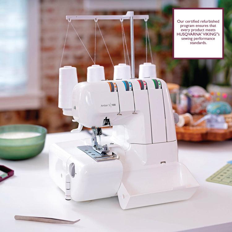 singer HUSQVARNA® VIKING® Refurbished AMBER S|100 Overlock Machine